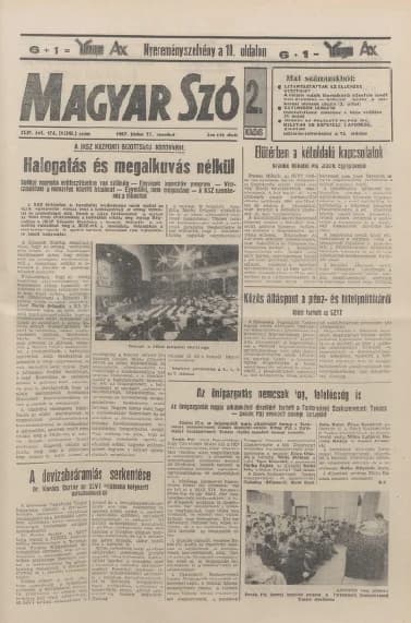 Magyar Szó, 44. évf. 1987. június 27. 174. sz. 1–24. oldal