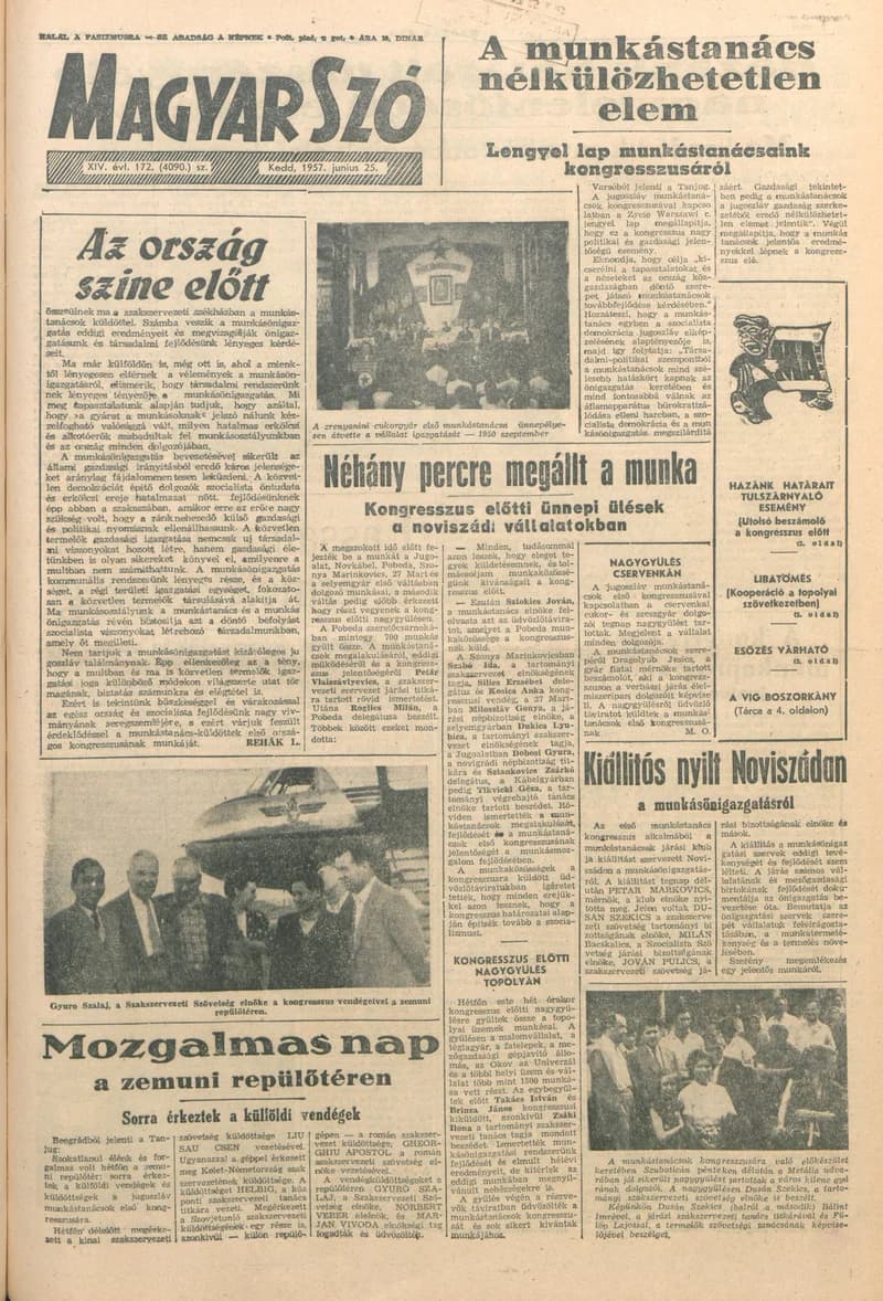 Magyar Szó, 14. évf. 1957. június 25. 172. sz. 1–8. oldal
