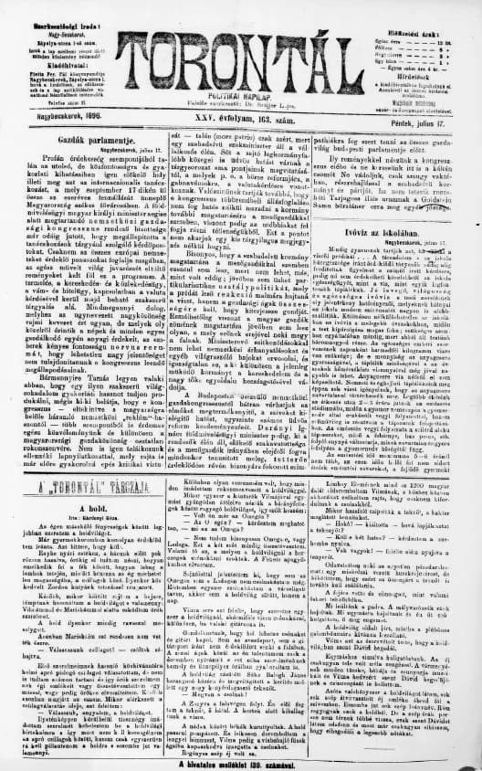 Torontál, 25. évf. 1896. július 17. 163. sz.