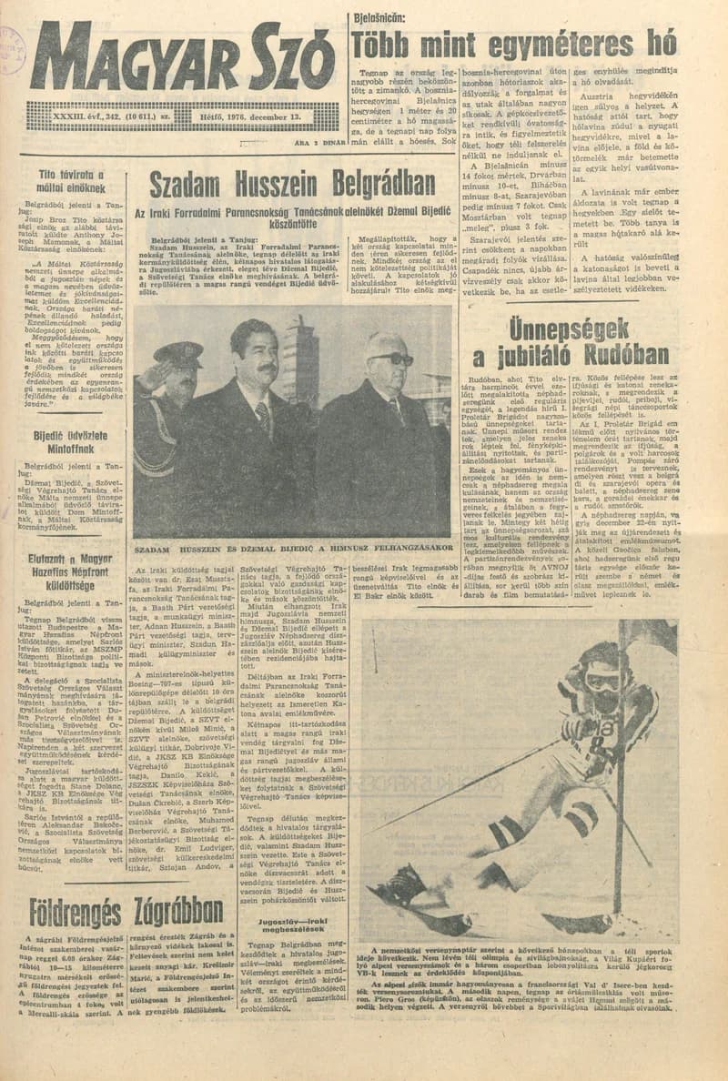 Magyar Szó, 33. évf. 1976. december 13. 342. sz. 1–8. oldal