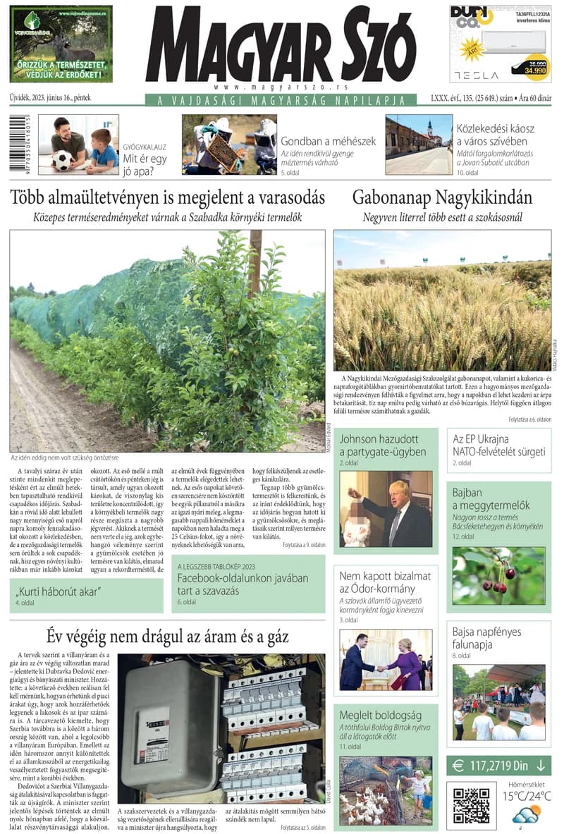 Magyar Szó, 80. évf. 2023. június 16. 135. sz. 1–16. oldal
