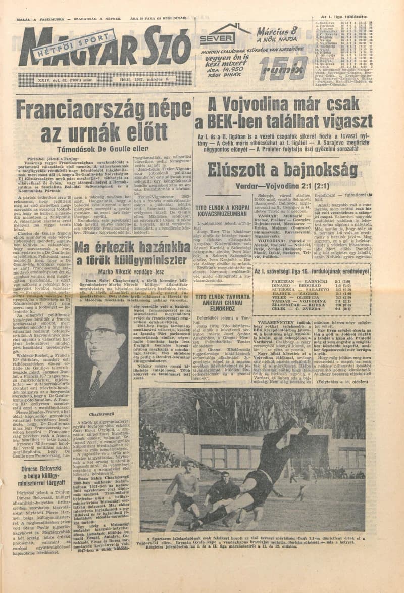 Magyar Szó, 24. évf. 1967. március 6. 62. sz. 1–14. oldal