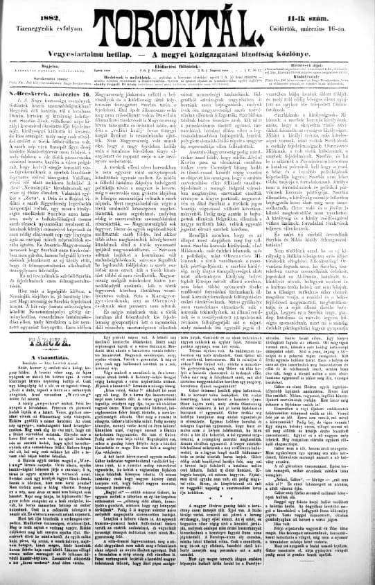 Torontál, 11. évf. 1882. március 16. 11. sz.