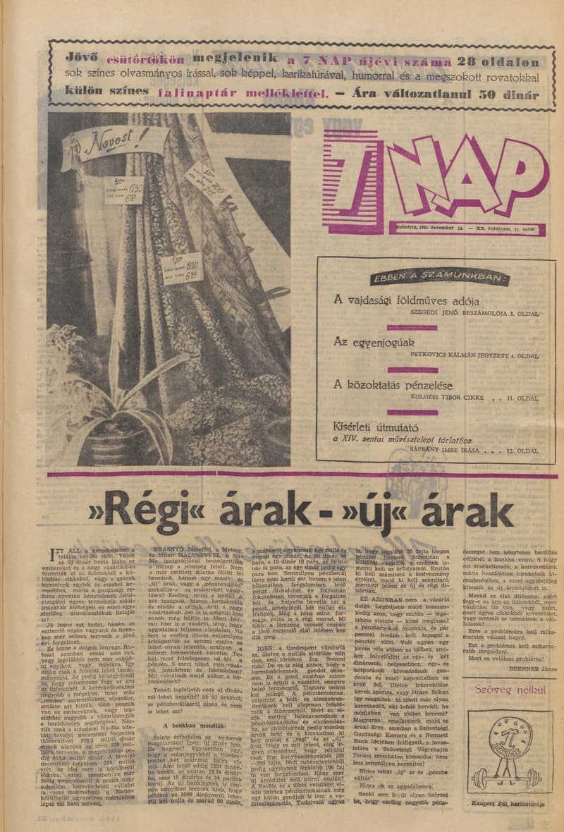 7 Nap, 20. évf. 1965. december 24. 51. sz. 1–20. oldal
