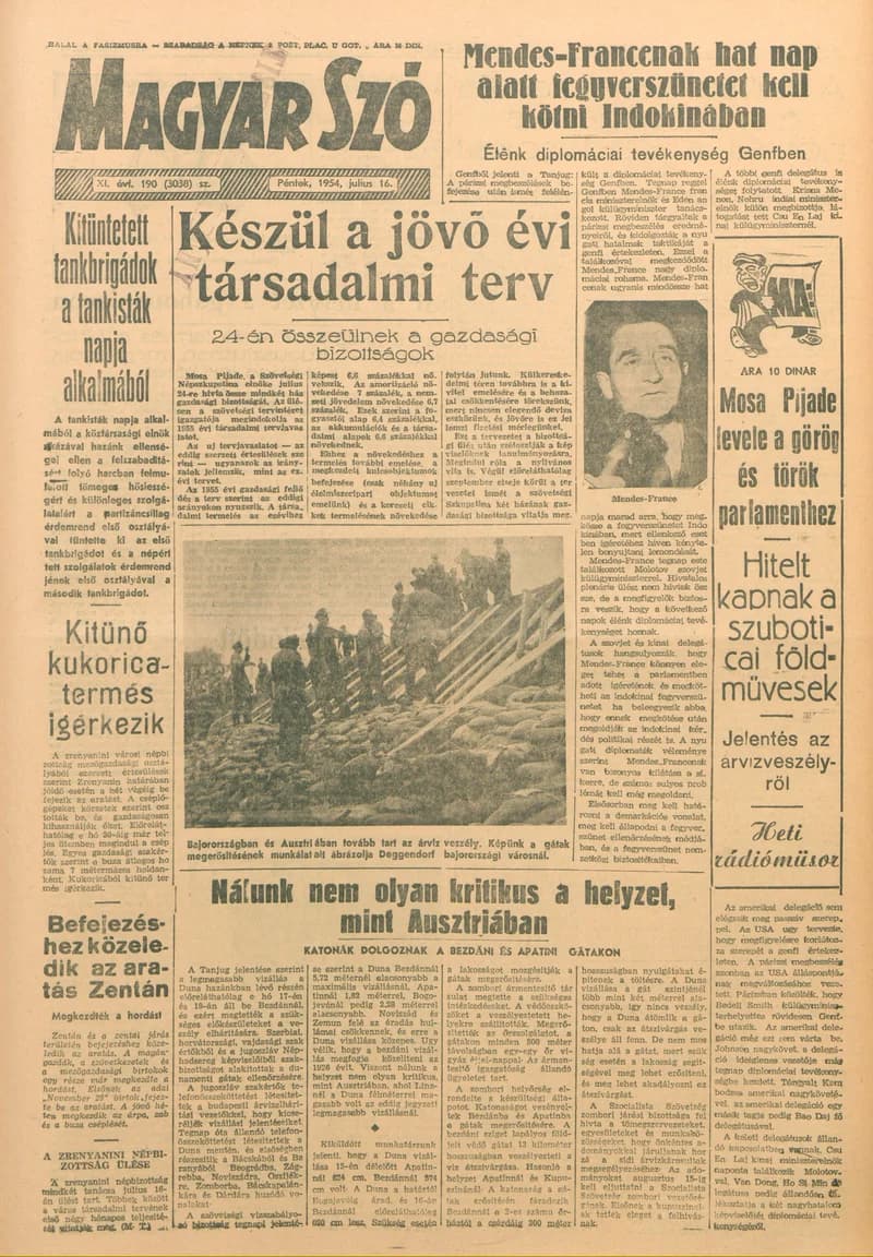 Magyar Szó, 11. évf. 1954. július 16. 190. sz. 1–8. oldal