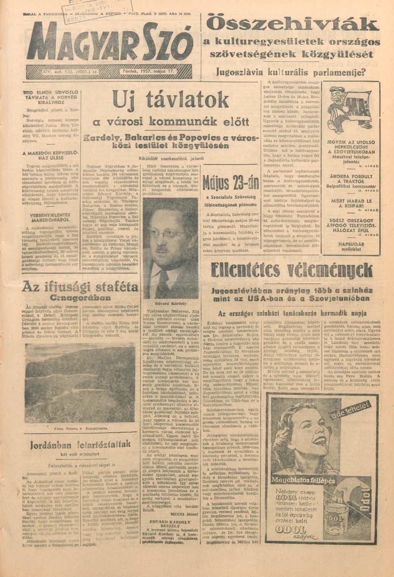 Magyar Szó, 14. évf. 1957. május 17. 133. sz. 1–10. oldal