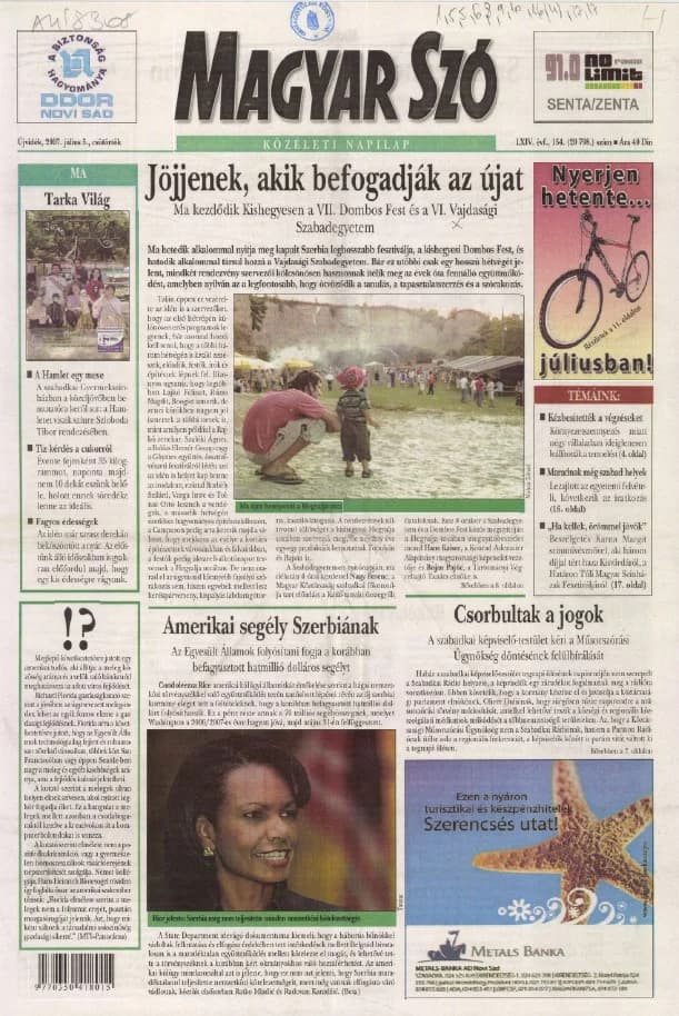 Magyar Szó, 64. évf. 2007. július 5. 154. sz. 1–20. oldal