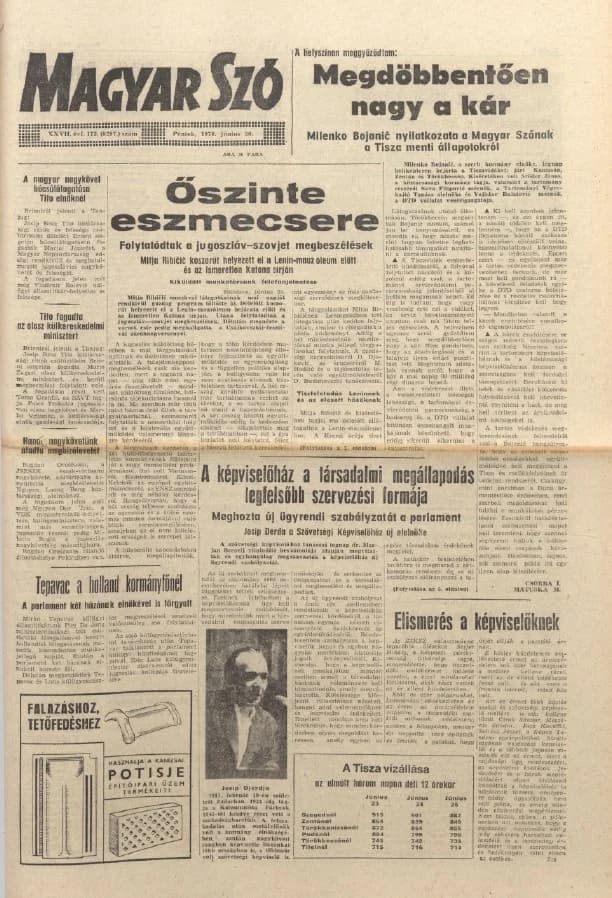 Magyar Szó, 27. évf. 1970. június 26. 173. sz. 1–12. oldal