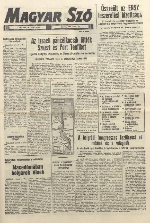 Magyar Szó, 26. évf. 1969. március 19. 76. sz. 1–16. oldal