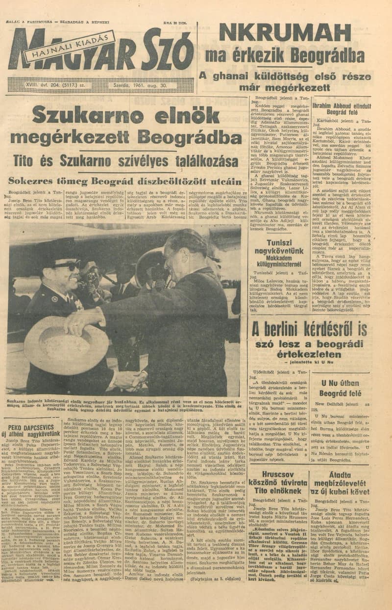 Magyar Szó, 18. évf. 1961. augusztus 30. 204. sz. 1–14. oldal