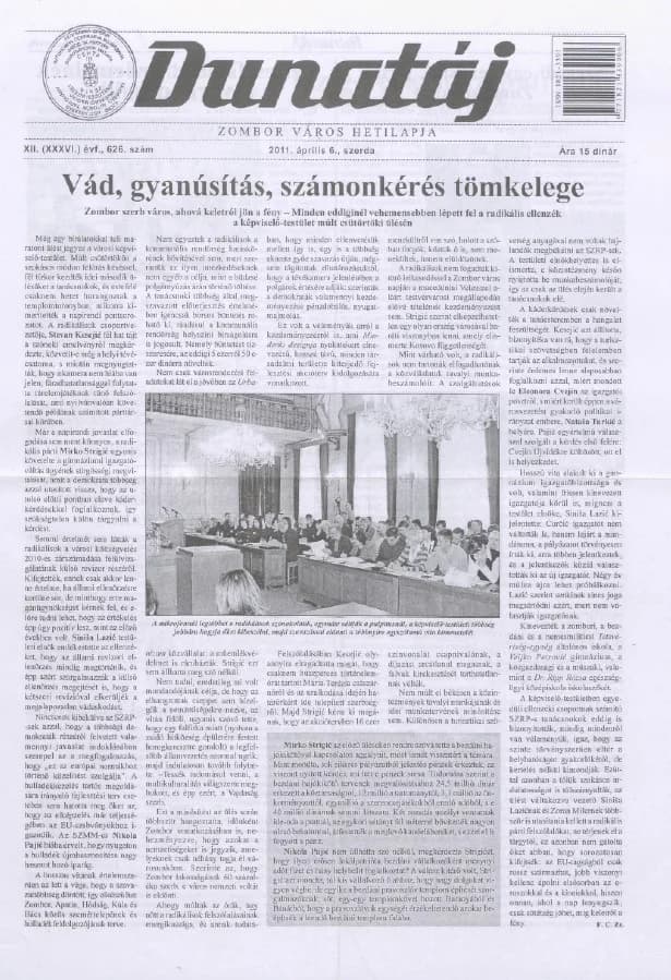 Dunatáj, 13. évf. 2011. április 6. 626. sz.