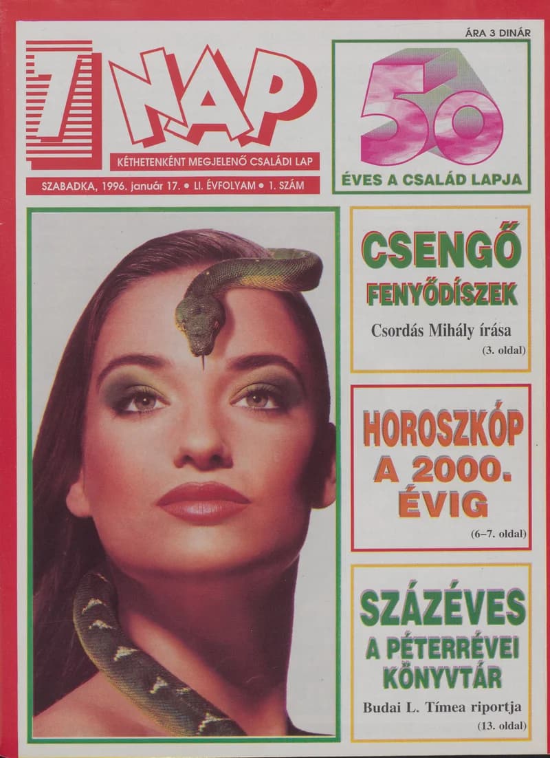 7 Nap, 51. évf. 1996. január 17. 1. sz. 1–52. oldal