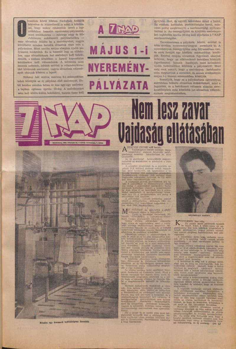 7 Nap, 17. évf. 1962. február 16. 7. sz. 1–18. oldal