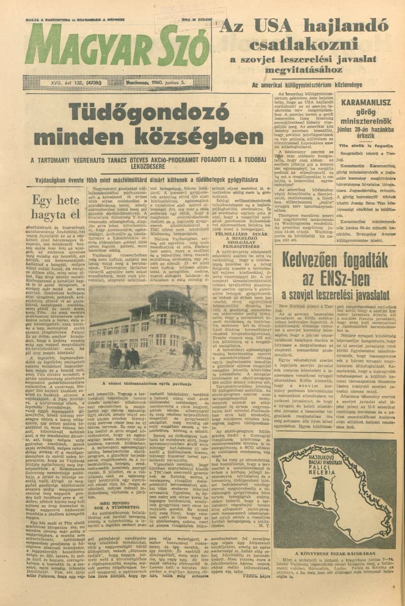 Magyar Szó, 17. évf. 1960. június 5. 132. sz. 1–20. oldal