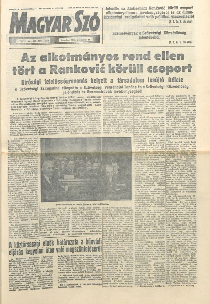 Magyar Szó, 23. évf. 1966. december 10. 337. sz.