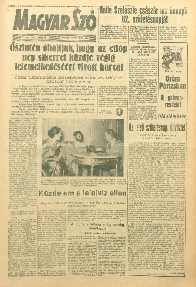 Magyar Szó, 11. évf. 1954. július 23. 197. sz. 1–8. oldal