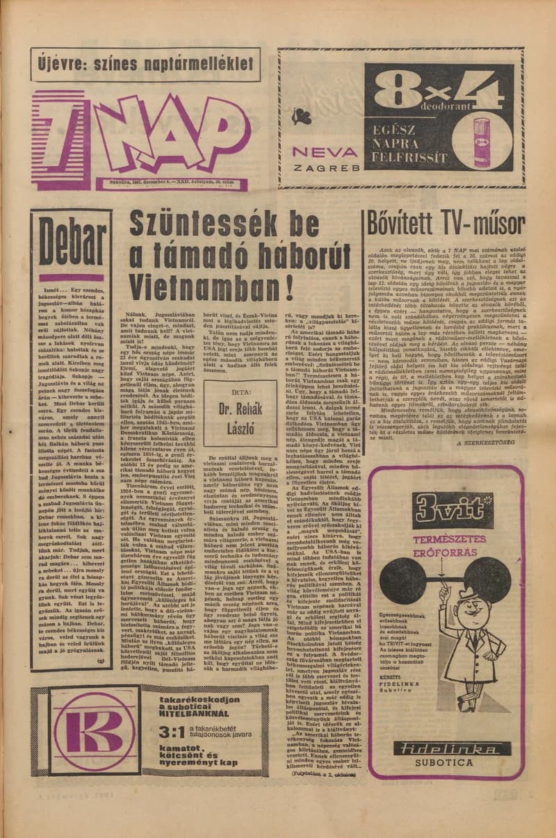 7 Nap, 22. évf. 1967. december 8. 50. sz. 1–20. oldal