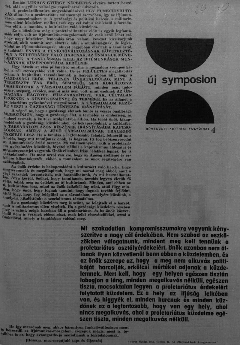 Új Symposion, 1. évf. 1965. április 15. 4. sz. 1–28. oldal