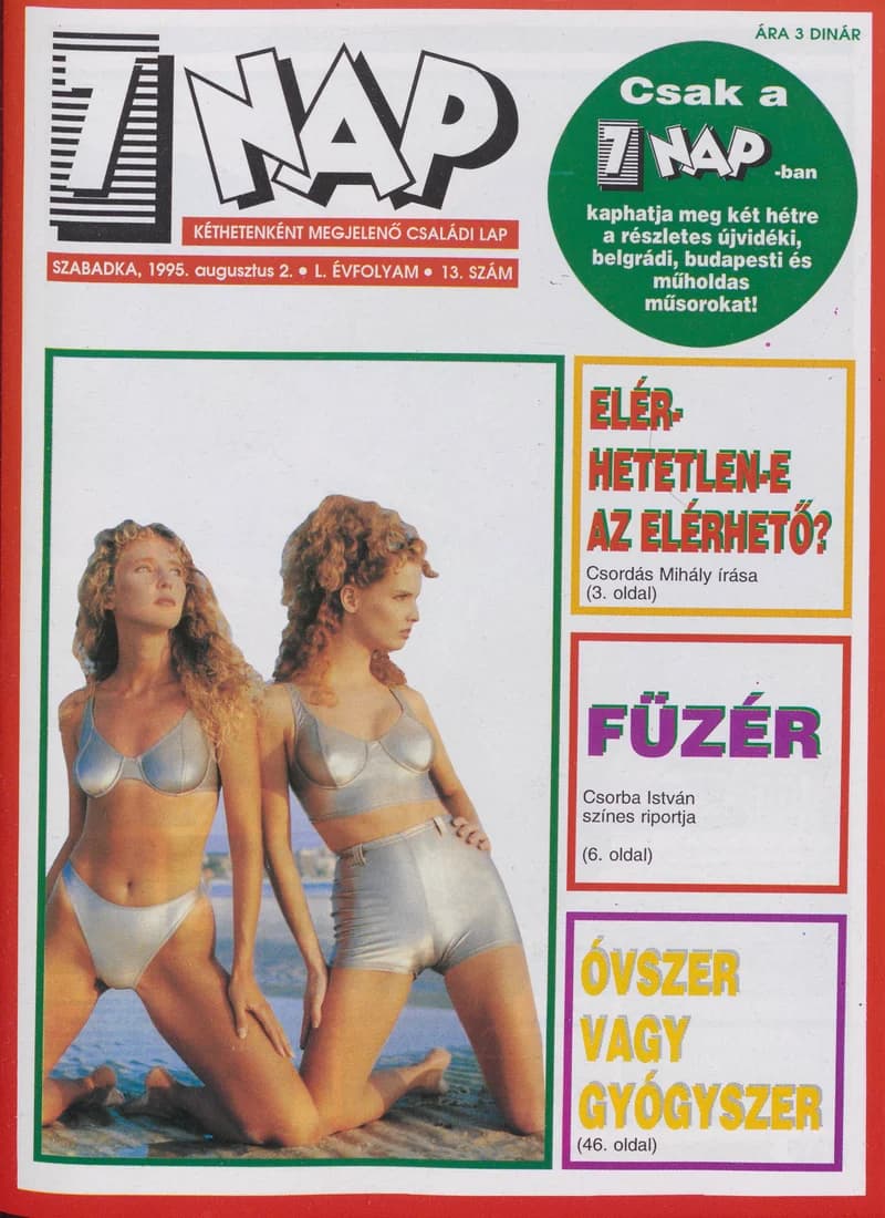 7 Nap, 50. évf. 1995. augusztus 2. 13. sz. 1–52. oldal