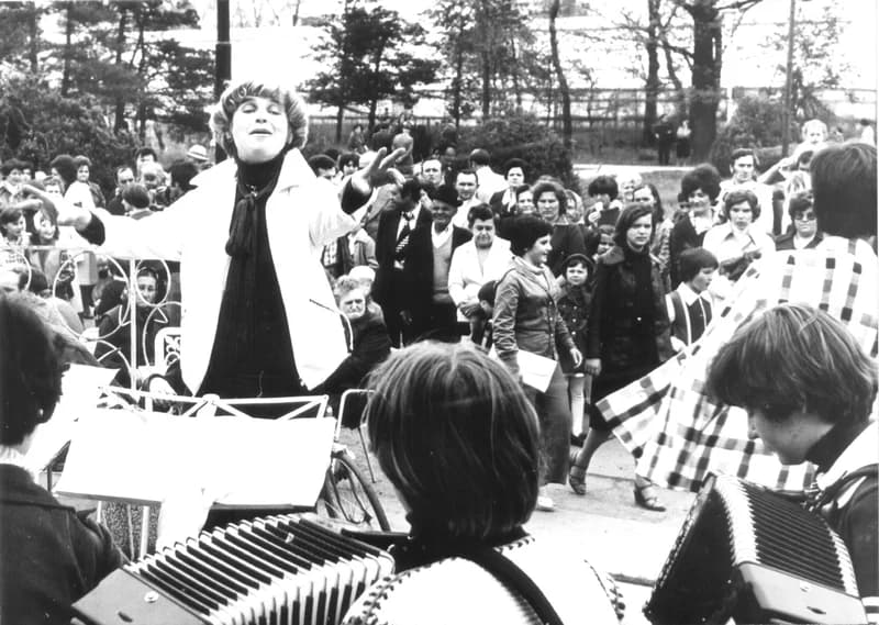 Majális a zentai népkertben