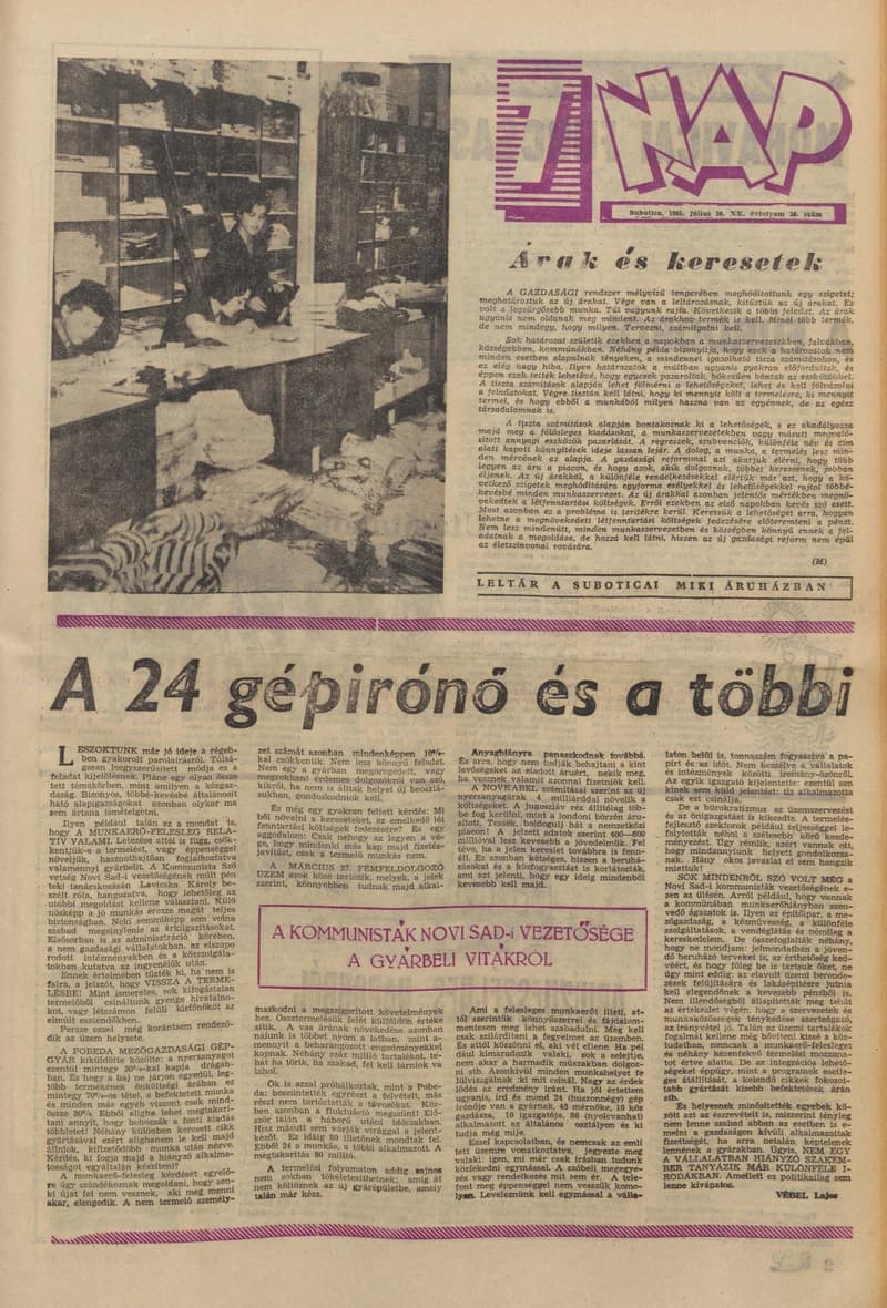 7 Nap, 20. évf. 1965. július 30. 30. sz. 1–24. oldal