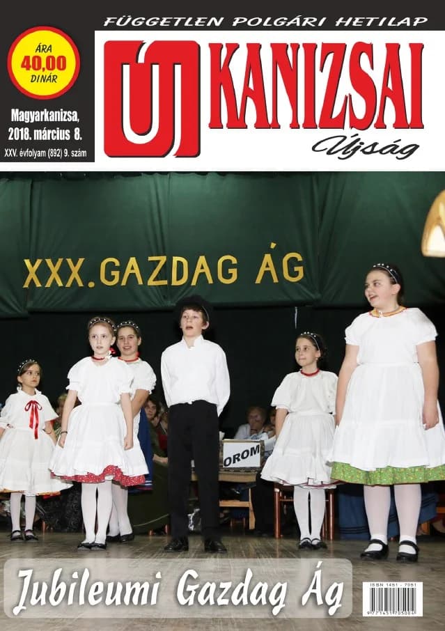 Új Kanizsai Újság, 25. évf. 2018. március 8. 9. sz.