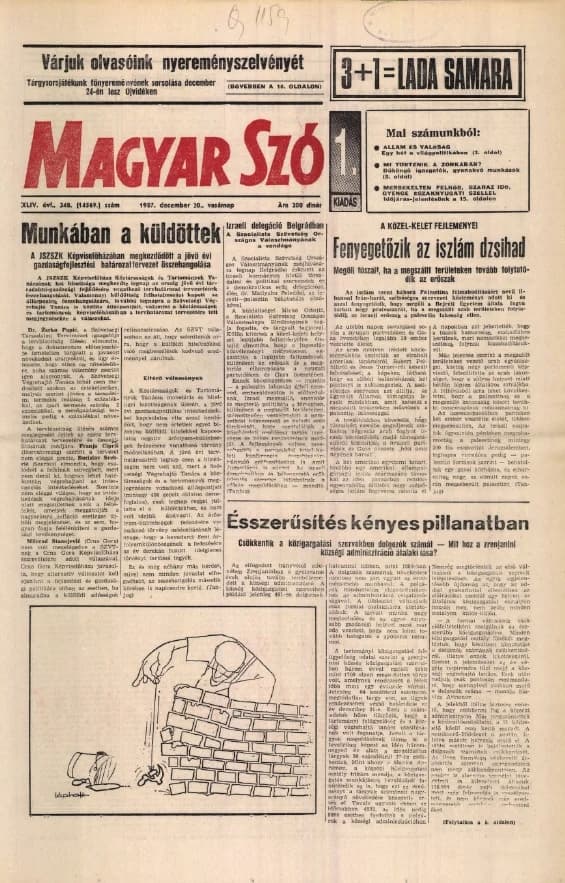 Magyar Szó, 44. évf. 1987. december 20. 348. sz. 1–28. oldal
