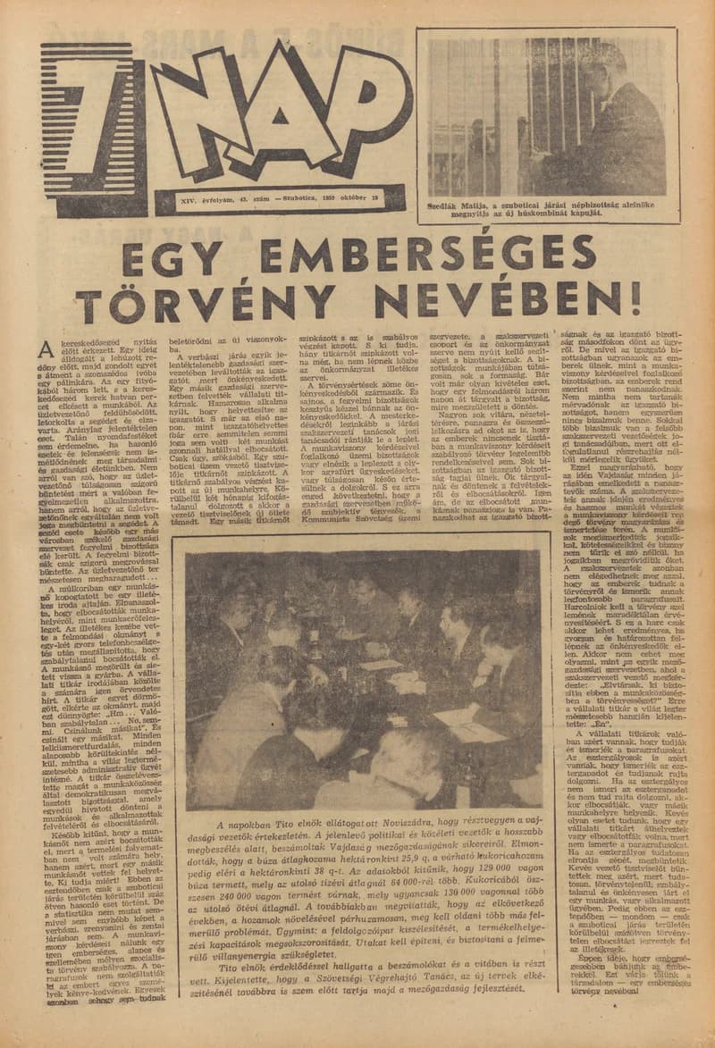 7 Nap, 14. évf. 1959. október 18. 43. sz. 1–20. oldal