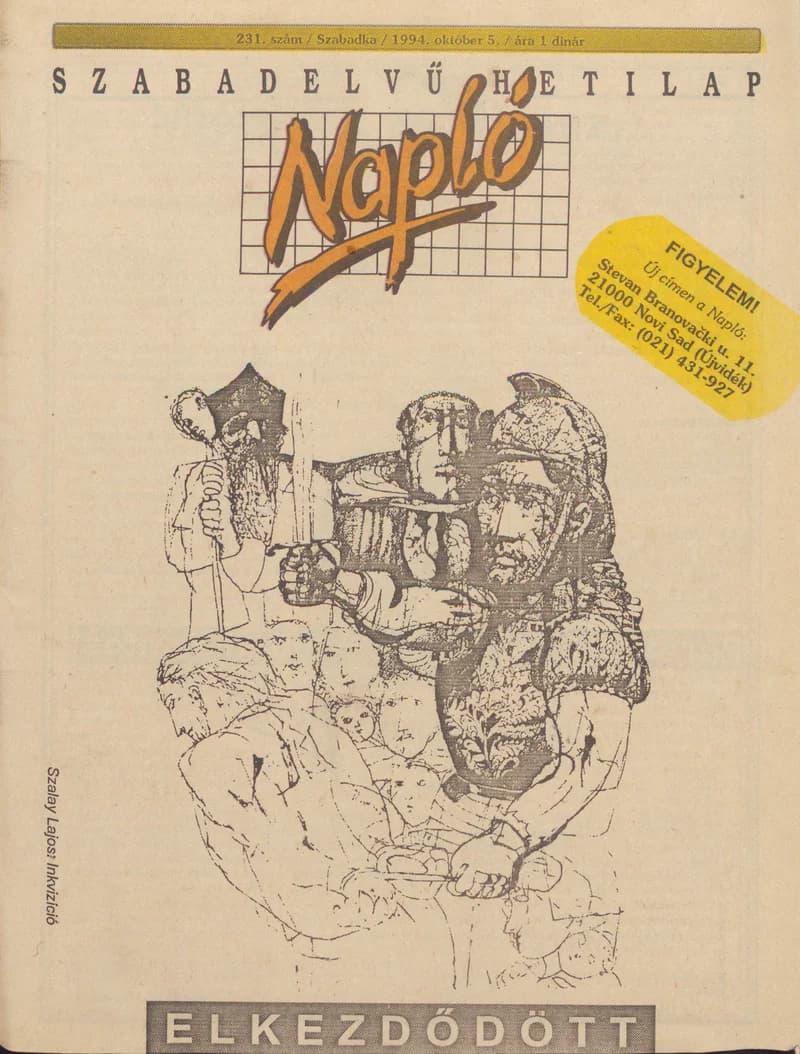 Napló - Szabadelvű hetilap, 5. évf. 1994. október 5. 231. sz.