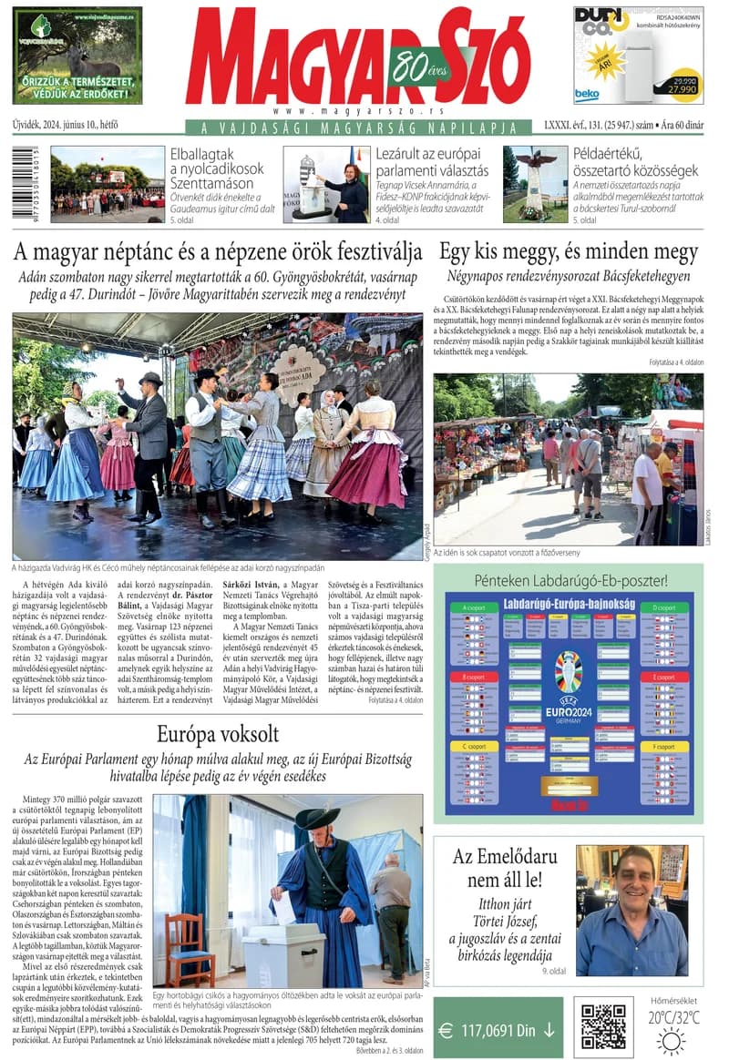 Magyar Szó, 81. évf. 2024. június 10. 131. sz. 1–16. oldal
