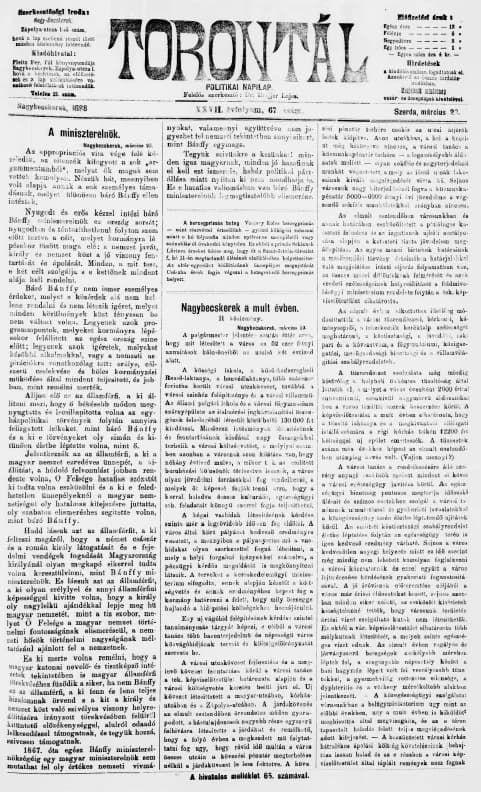 Torontál, 27. évf. 1898. március 23. 67. sz.