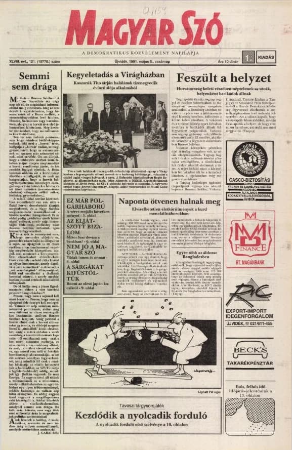 Magyar Szó, 48. évf. 1991. május 5. 121. sz. 1–28. oldal