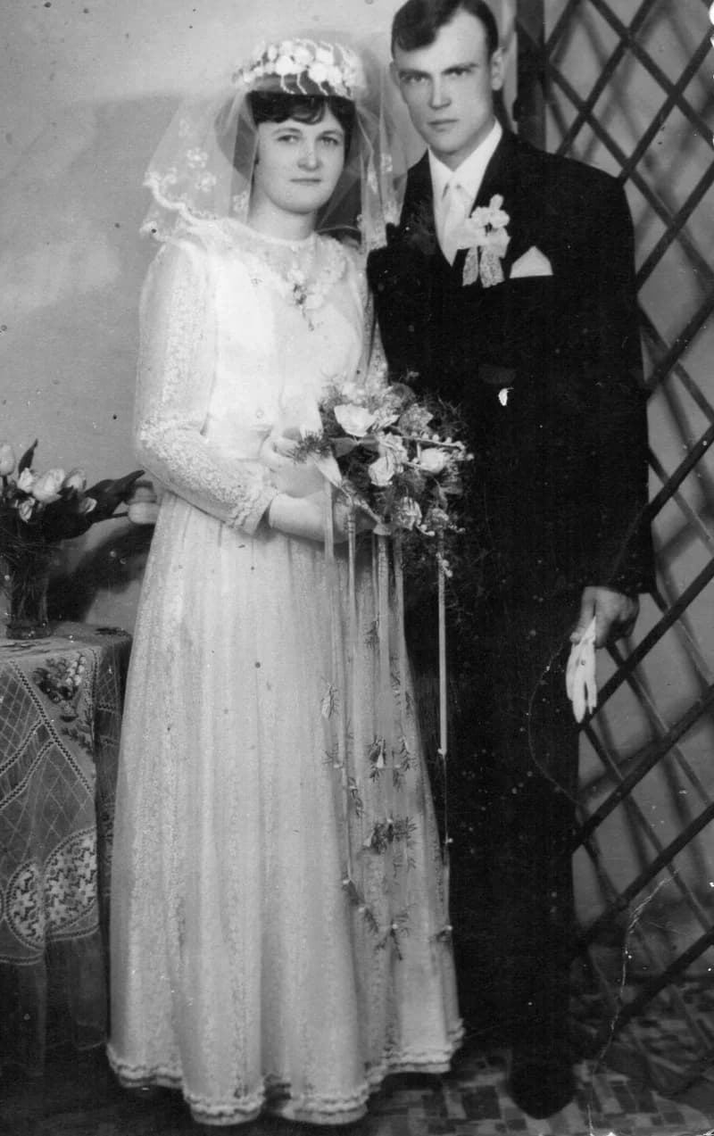 Sinkovits Boldizsár és Dudás Irén esküvői fotója