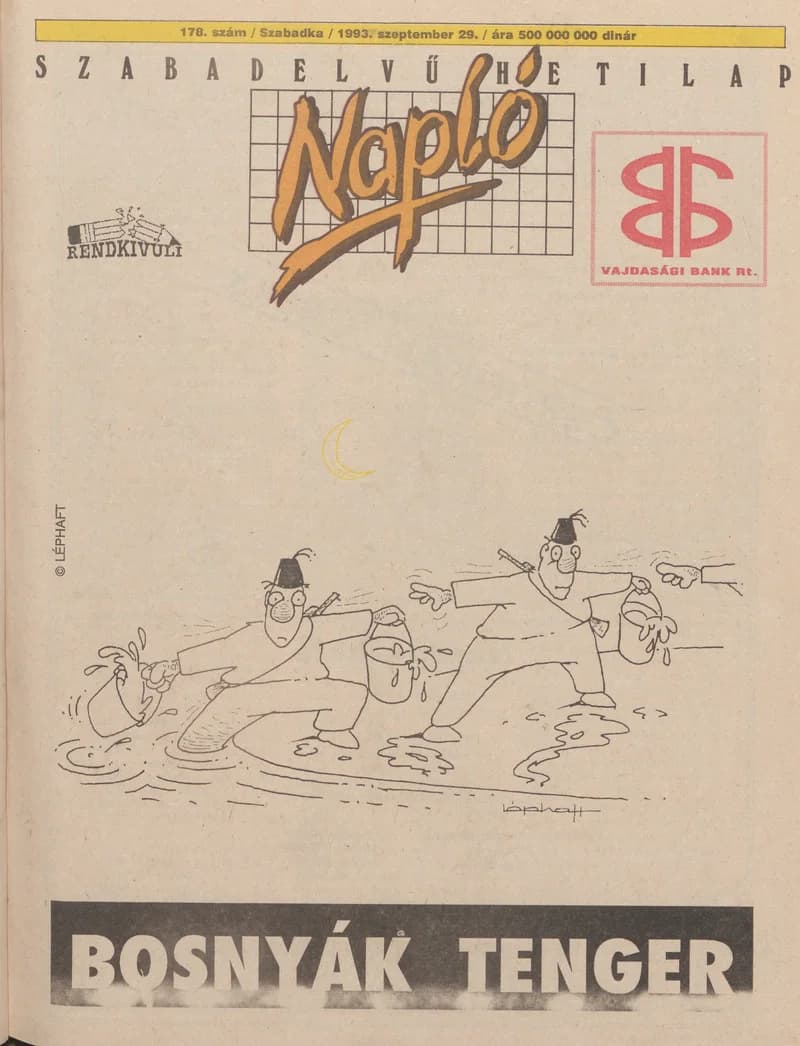 Napló - Szabadelvű hetilap, 4. évf. 1993. szeptember 29. 178. sz.