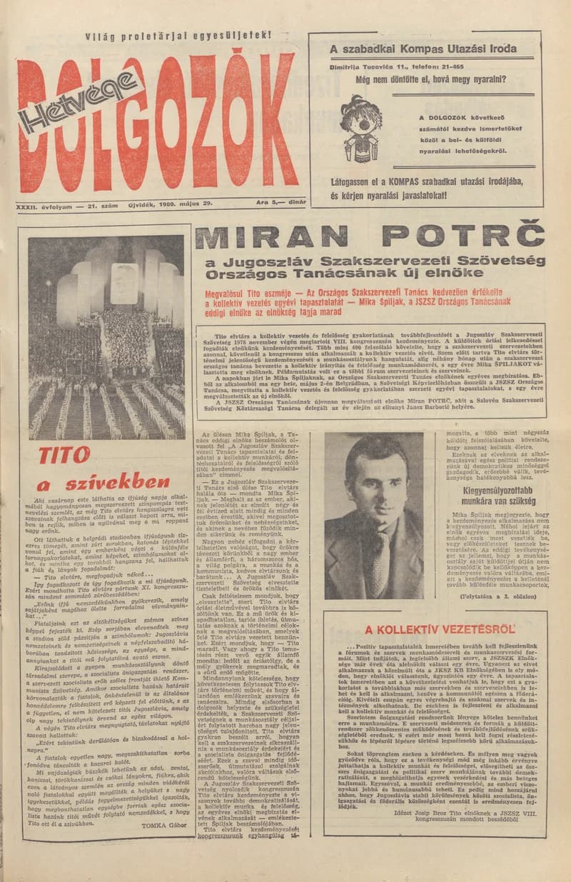 Dolgozók, 34. évf. 1980. május 29. 21. sz.