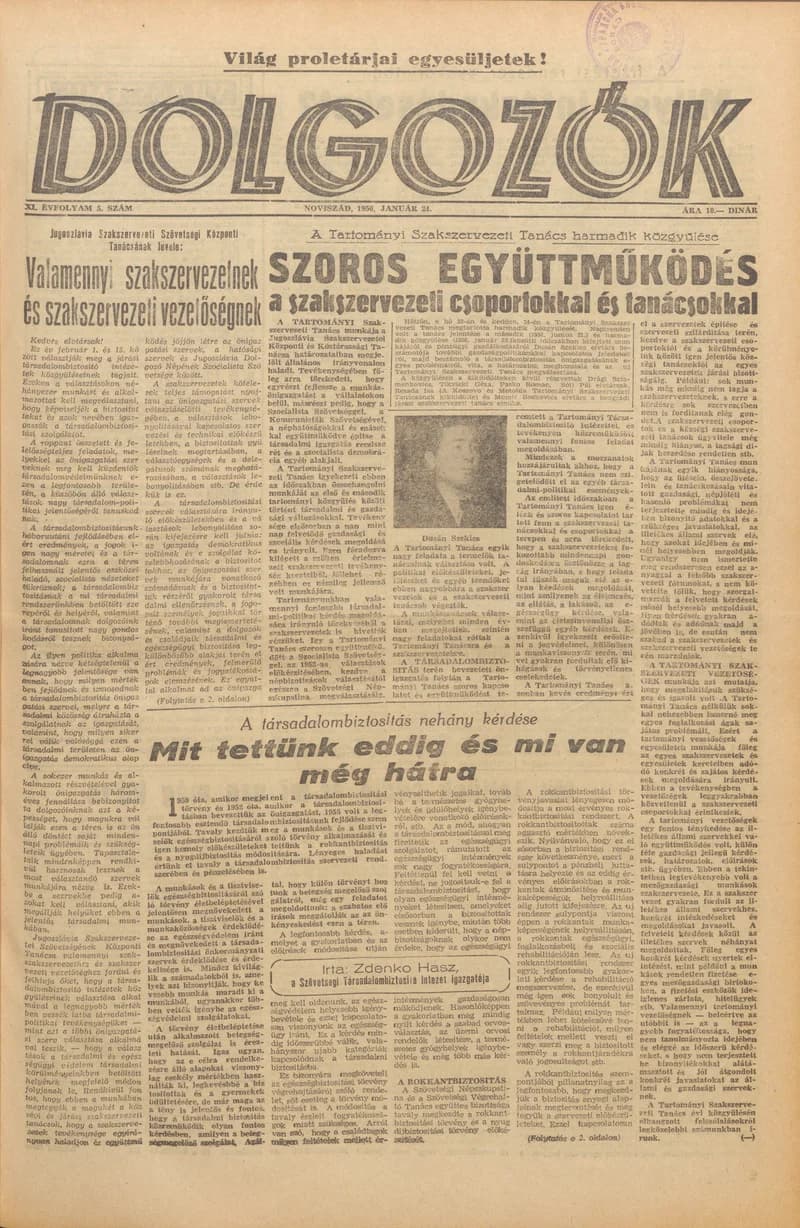Dolgozók, 10. évf. 1956. január 24. 5. sz.