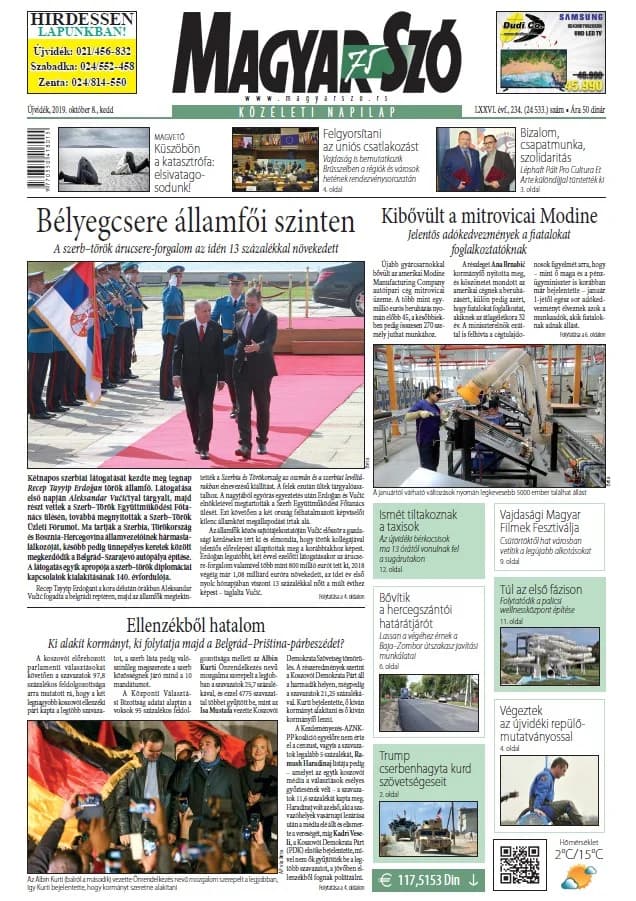 Magyar Szó, 76. évf. 2019. október 8. 234. sz. 1–20. oldal