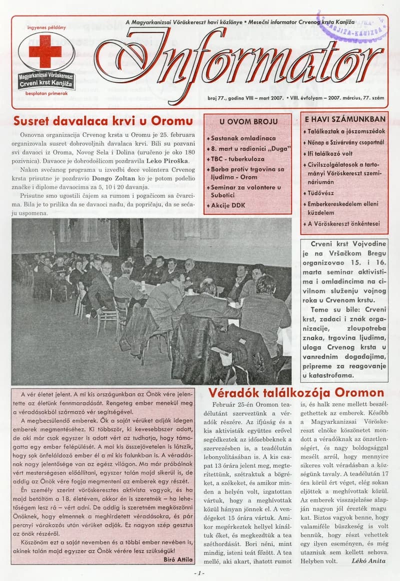 Informator, 8. évf. 2007. március 1. 77. sz.