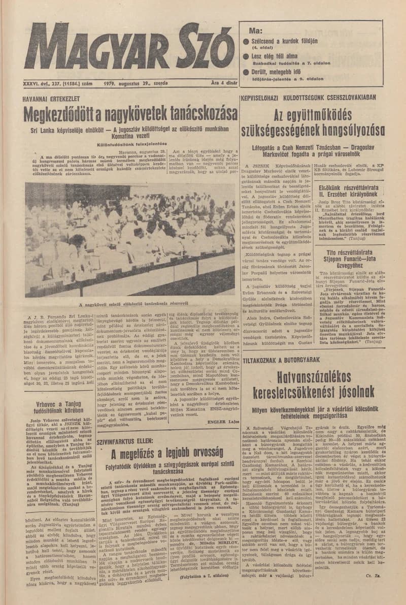 Magyar Szó, 36. évf. 1979. augusztus 28. 236. sz. 1–20. oldal
