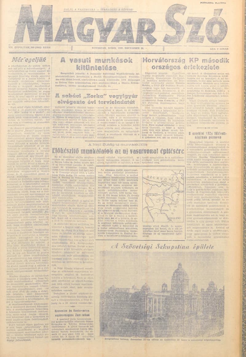 Magyar Szó, 7. évf. 1950. december 26. 306. sz. 1–4. oldal