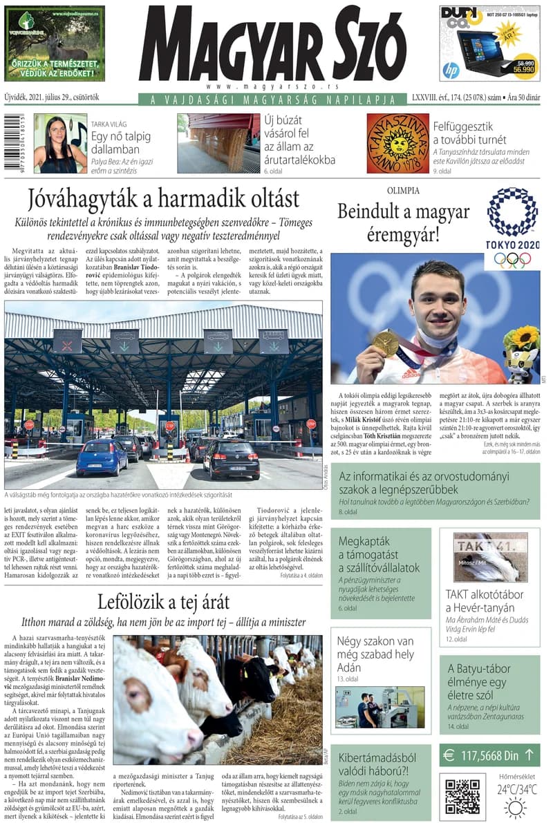 Magyar Szó, 78. évf. 2021. július 29. 174. sz. 1–20. oldal