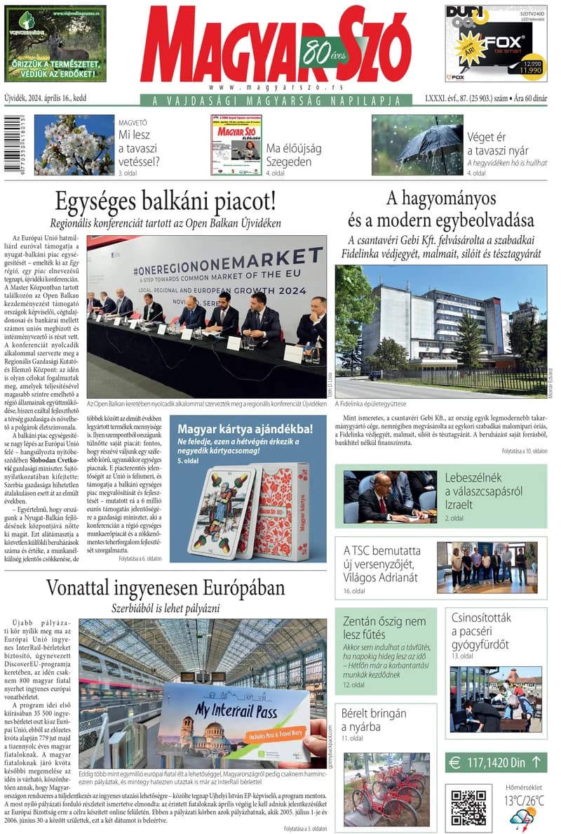 Magyar Szó, 81. évf. 2024. április 16. 87. sz. 1–20. oldal