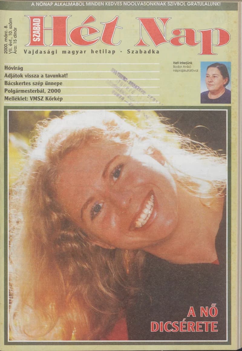 Szabad Hét Nap, 7. évf. 2000. március 8. 10. sz.