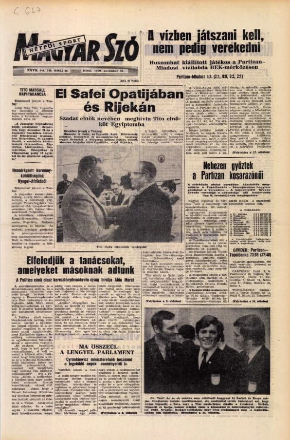 Magyar Szó, 27. évf. 1970. december 21. 349. sz.