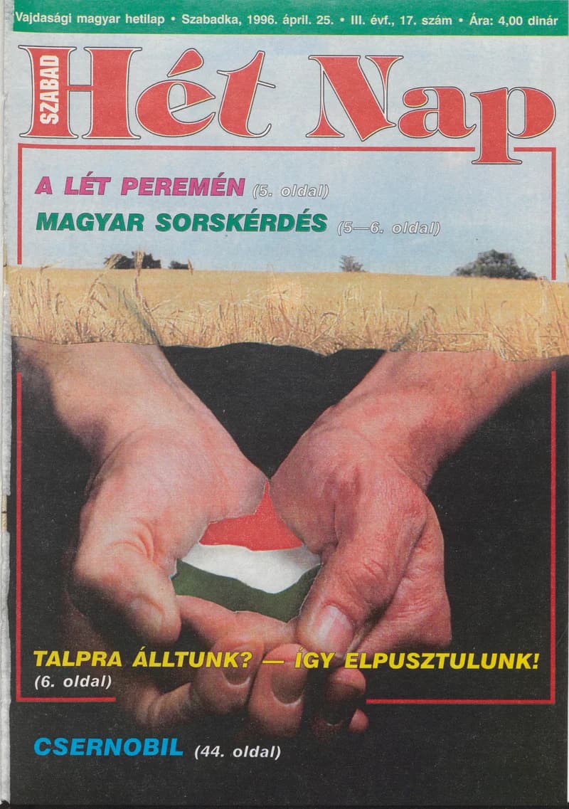 Szabad Hét Nap, 3. évf. 1996. április 25. 17. sz.