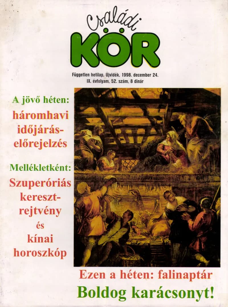 Családi Kör, 9. évf. 1998. december 24. 52. sz.