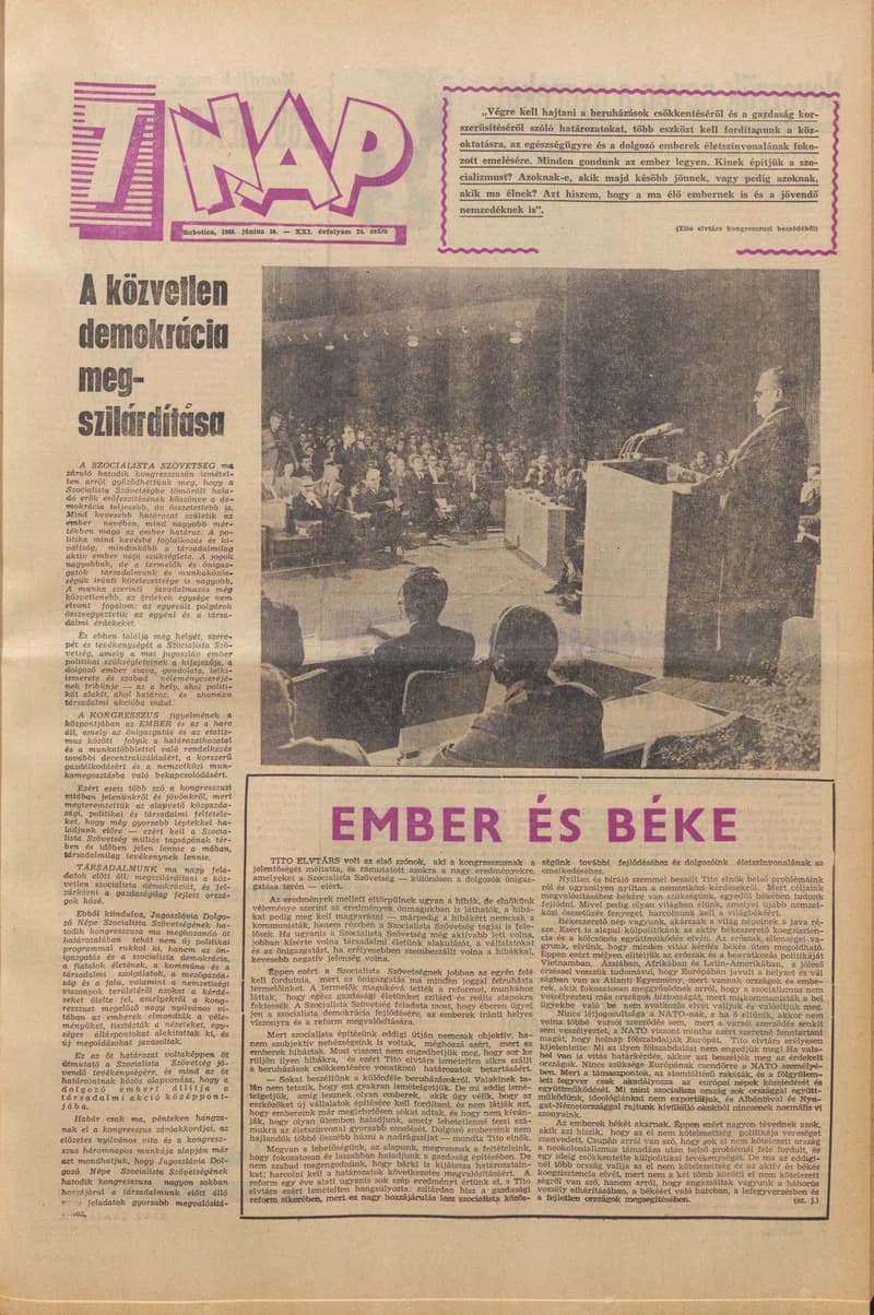 7 Nap, 21. évf. 1966. június 10. 24. sz. 1–20. oldal