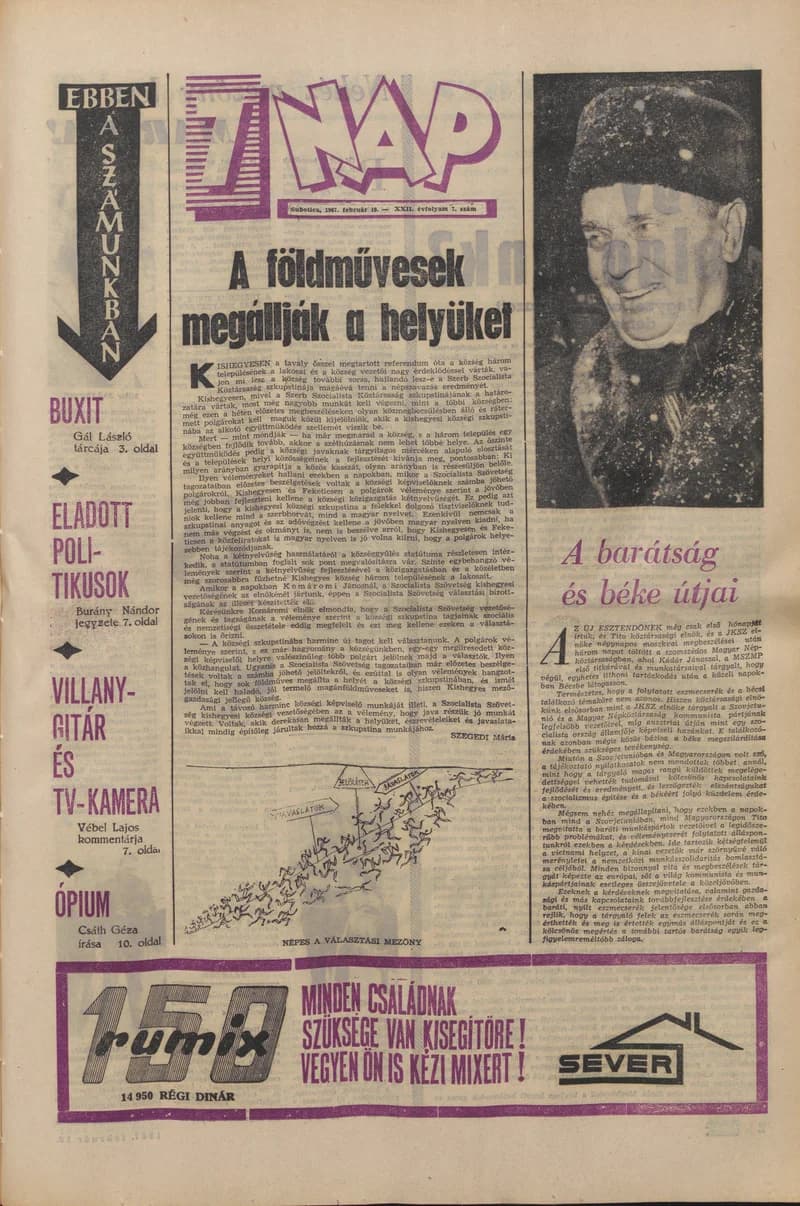 7 Nap, 22. évf. 1967. február 10. 7. sz. 1–20. oldal