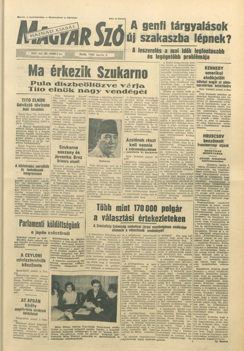 Magyar Szó, 17. évf. 1960. április 5. 80. sz. 1–20. oldal