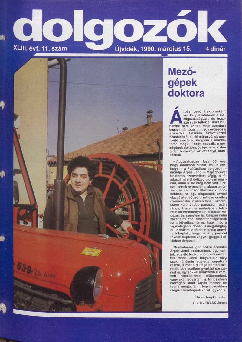 Dolgozók, 44. évf. 1990. március 15. 11. sz.
